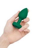 Анальний пробка Vibrating Jewel Plug M/L Emerald Green b-Vibe