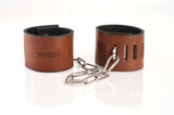 Brown Locking Cuffs Size L Primal Bond Whips