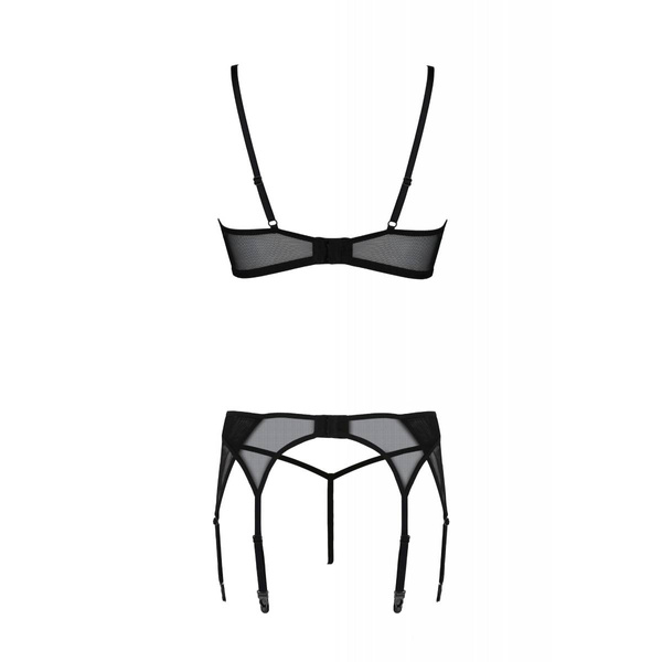 Комплект білизни LEAFA SET чорний S/M Passion