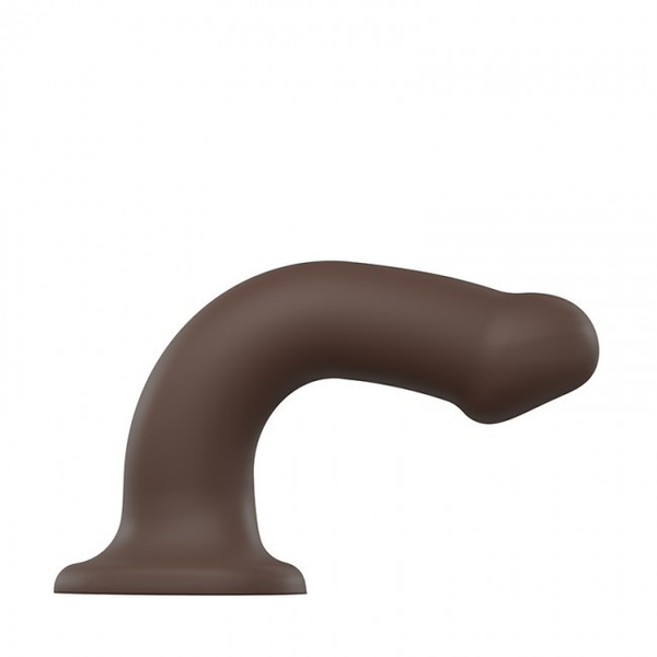 Strap-on-me Silicone Bendable Dildo Double Density L Chocolate