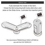 Masturbator Flip Zero Electronic Vibration Black Tenga