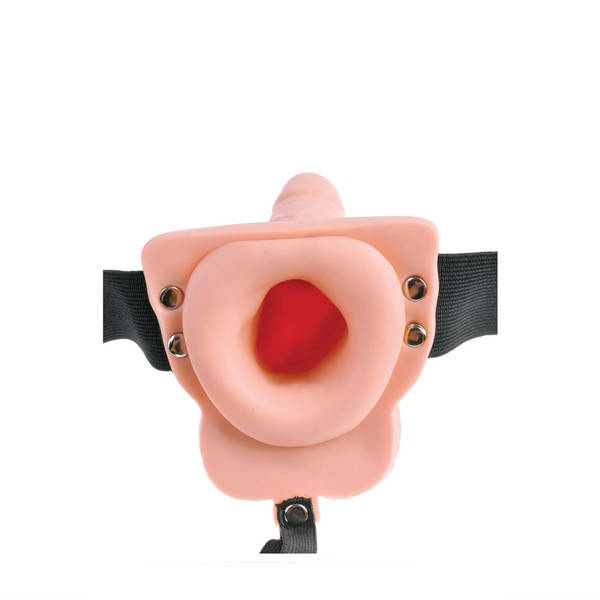 Fetish Fantasy Series 6" Hollow Strap-On with Remote Light