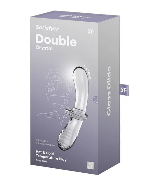 Ділдо Double Crystal прозоре Satisfyer