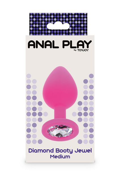 ToyJoy Anal Play Diamond Booty Jewel Medium Pink