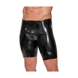 Латексні чоловічі шорти Men's Latex Pants Zip black M LateX
