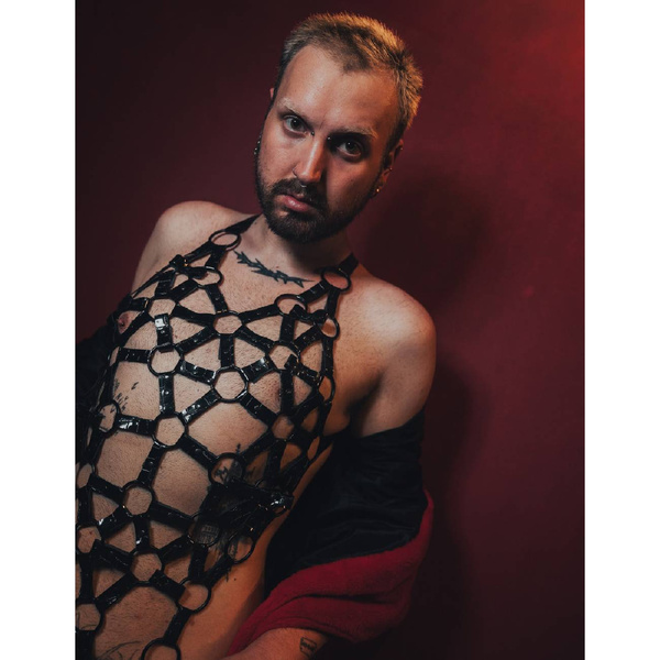 Corset Harness made of leather HellRider