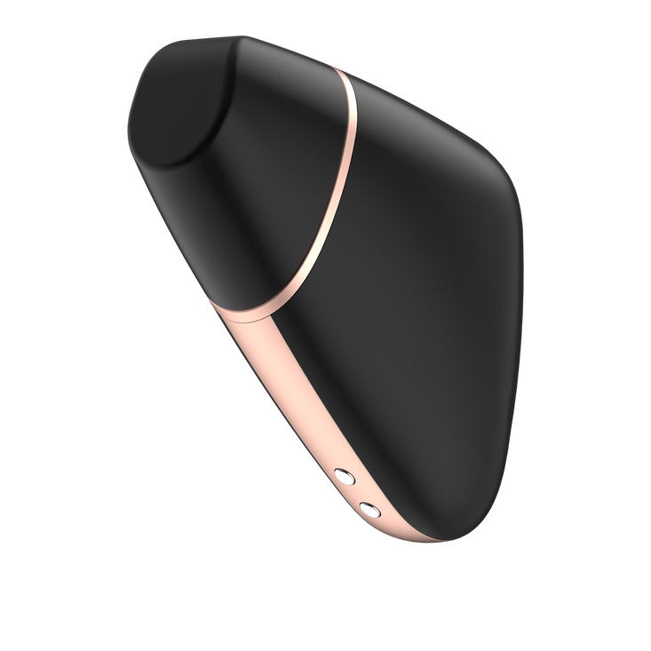 Bezdotykowy stymulator łechtaczki z aplikacją Satisfyer Love Triangle Black