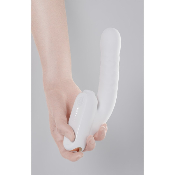 Qingnan No.7 Thrusting Vibrator with  Suction White