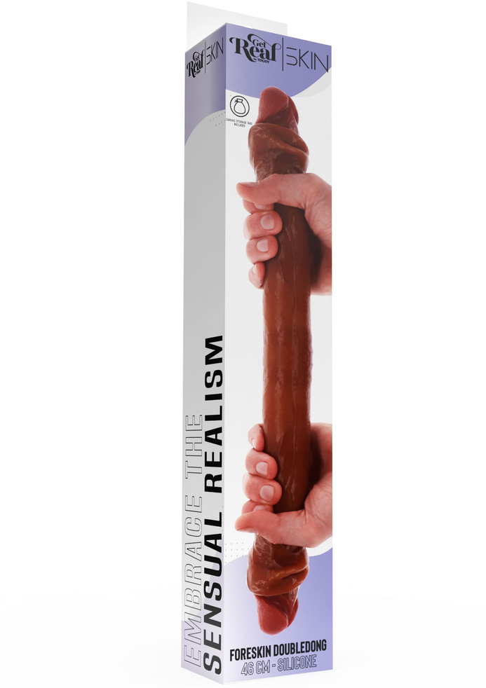 ToyJoy double dildo Get Real Silicone Foreskin Double Dong 46cm