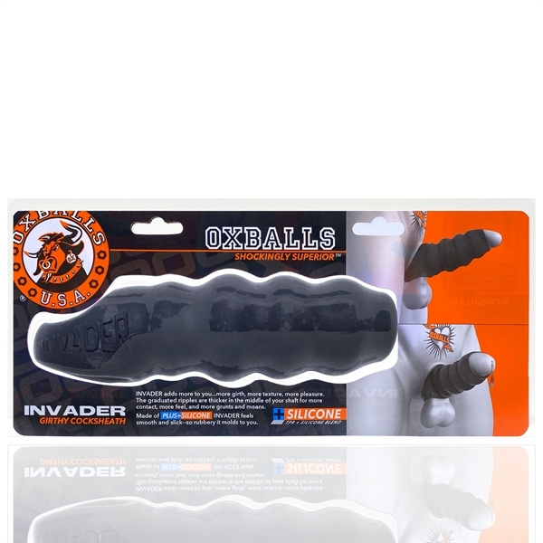 Invader Cocksheath Black Ice Oxballs Penis Sleeve