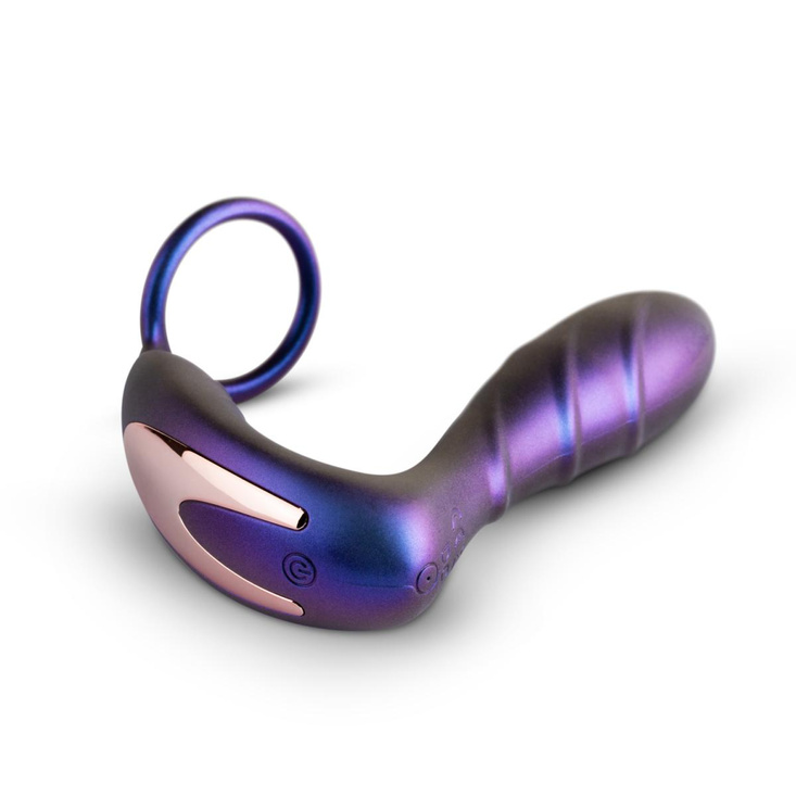 Hueman stymulator prostaty Black Hole Anal Vibrator With Cockring