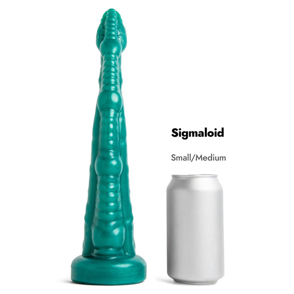 Dildo Sigmaloid Soft Metallic Green Vac S/M Mr Hankeys 