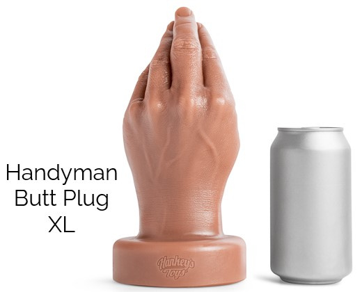 Korek analny Handyman Butt Plug Soft Tan No Vac XL Mr Hankeys