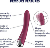 Wibrator do punktu G Spinning Vibe 1 Red Satisfyer