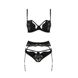 Komplet bielizny TONYA SET black S/M Passion