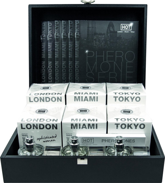 Набір для жінок Pheromone Perfume woman 6x30 ml Wood box HOT
