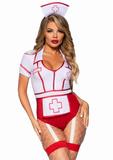 Костюм медсестри Nurse Feelgood Bodysuit Red M Leg Avenue
