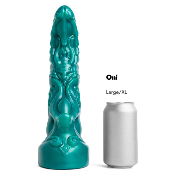 Ділдо Oni Soft Metallic Green Vac L/XL Mr Hankeys