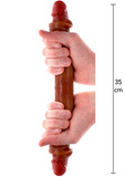 Подвійне ділдо Toyjoy Get Real Silicone Foreskin Double Dong 35Cm TOYJOY