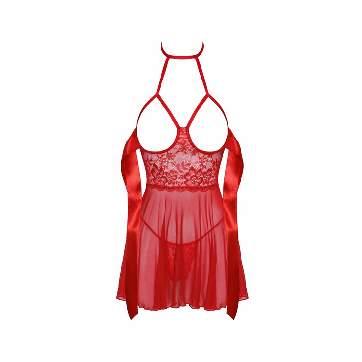 Noir Handmade KISS247 Sexy Kiss Babydoll Red S/M