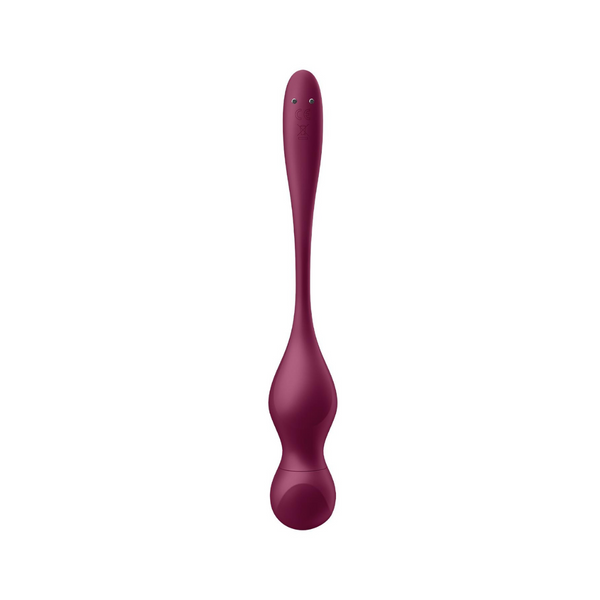 Satisfyer wibrujące kulki Love Birds Vary Connect App wine red