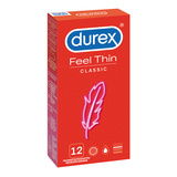 Super cieńkie prezerwatywy lateksowe Durex Feel Thin Classic 12 szt.