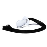 Скляна Затичка З Конячим Хвостом Horse Tail S Butt Plug Glas