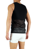 Bezrękawnik Mesh Tank Top Hung! Vers! Slut! Black XL Aasssoxx