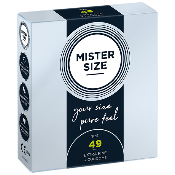 Презервативи 49 мм 3 штуки Mister.Size
