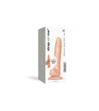 Realistyczne dildo z przyssawką, twardym wnętrzem i ruszającą się skórą Strap-on-me Sliding Skin Realistic Dildo Flesh S