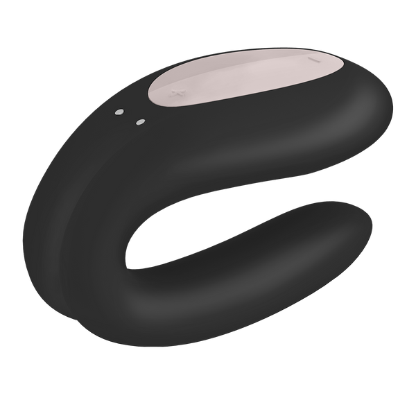 Вібратор Для Пар Double Joy Black With App Satisfyer