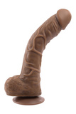 GENDER X 10 INCH 25 CM FLEXSKIN POSEABLE TRUE FEEL DILDO DARK