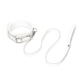 Obróżka Ze Smyczą Fuji White Collar With Leash Liebe Seele