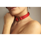 Червона шкіряна нашийник Estera Karess