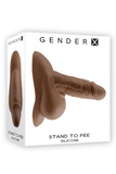 Gender X Stand To Pee Silicone Dark Flesh 