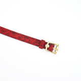 Маска Kinbaku Ukiyoe Red Rosy Lamb Leather Blindfold Liebe Seele
