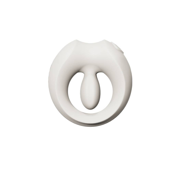 Ерекційне кільце зі стимулятором Apis Ivory White Zalo