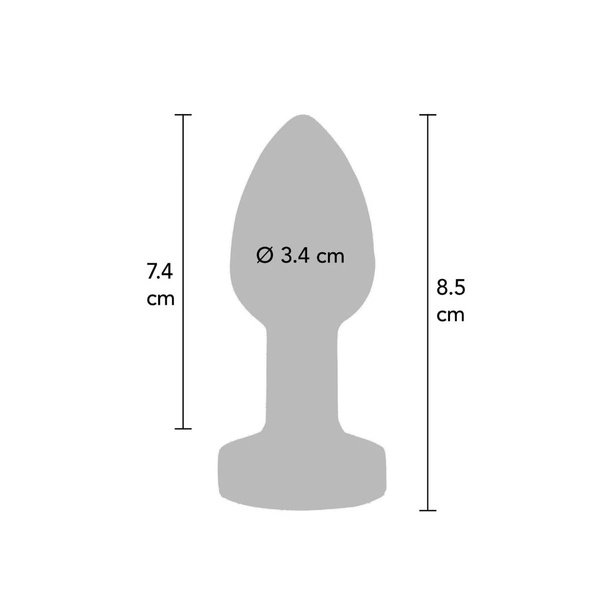 The Glider Vibrating Plug Medium Toy Joy 