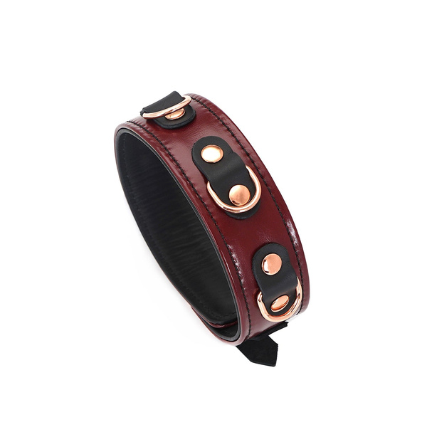Obróżka Ze Smyczą Wine Red Collar And Leash Liebe Seele