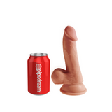 King Cock Dildo Plus 6.5" Triple Density Cock with Balls Tan