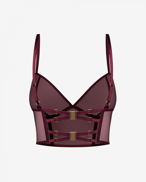 Напівкорсет Gwen бордового кольору M Promees