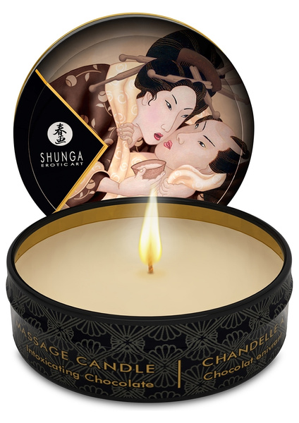 Масажна свічка з ароматом шоколаду Excitation Massage Candle 30Ml Shunga