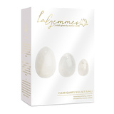Yoni Egg Set Clear Quartz (L-M-S) La Gemmes