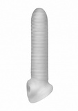 Przedłużka Na Penisa Pf Fat Boy Micro Ribbed Sheath Clear Perfect Fit