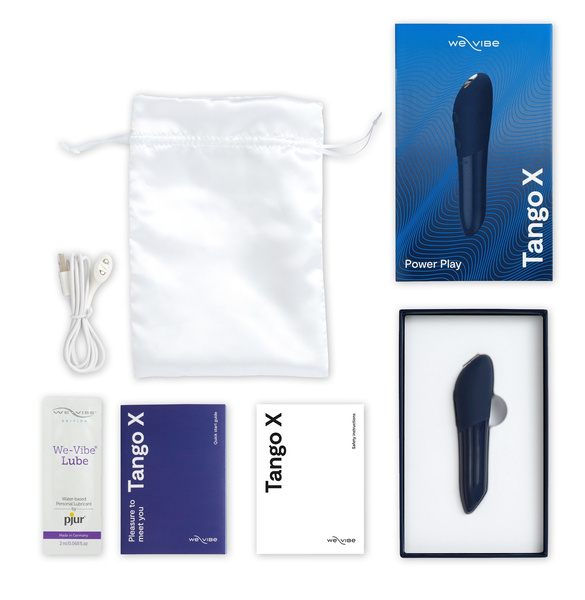 Silikonowy mini wibrator We-vibe Tango X Midnight Blue