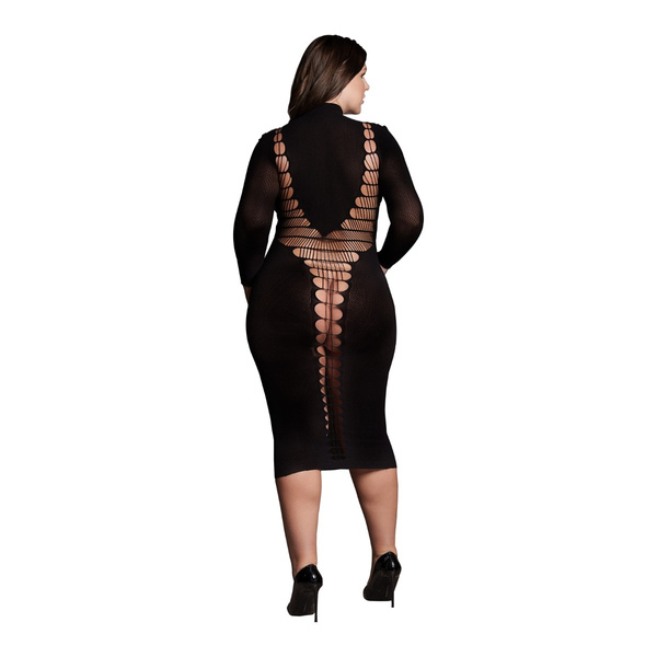 Sukienka Midi Carme Xl Dress With Turtleneck Black Osx Le Désir