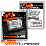 Натирач яєць [SIL/TPR] SQUEEZE SHORT Ballstretcher Clear Oxballs