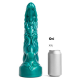 Dildo Oni Soft Metallic Green Vac XXL Mr Hankeys 