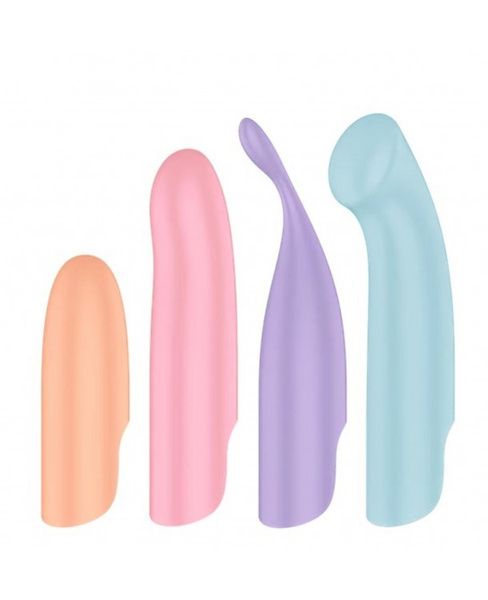 Satisfyer wibrator z wymiennymi nakładkami Playful Four