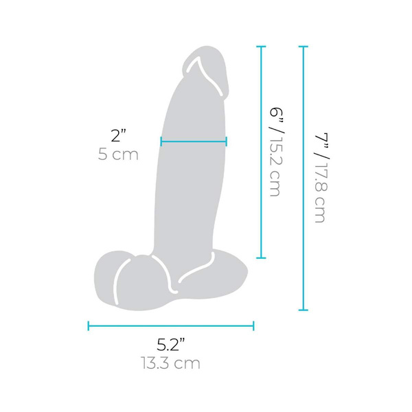 Ділдо 17,8 см Slipskin 7 Inch Girthy B-Vibe